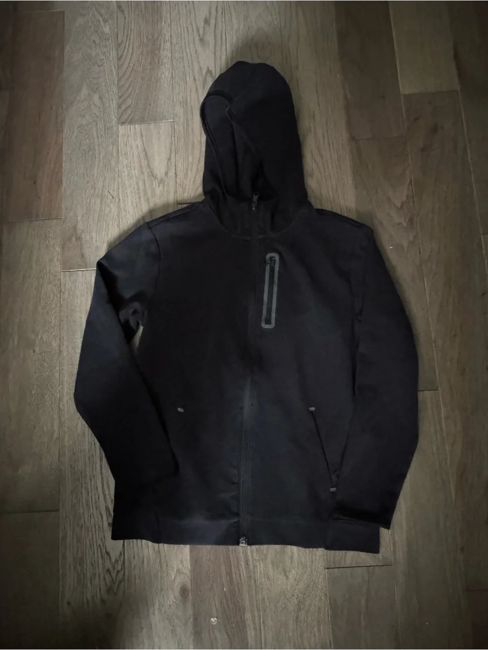 Old Navy Kids Black Hooded Zip-Up Sweatshirt